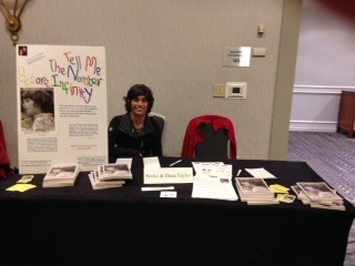Our table and poster at TASH.